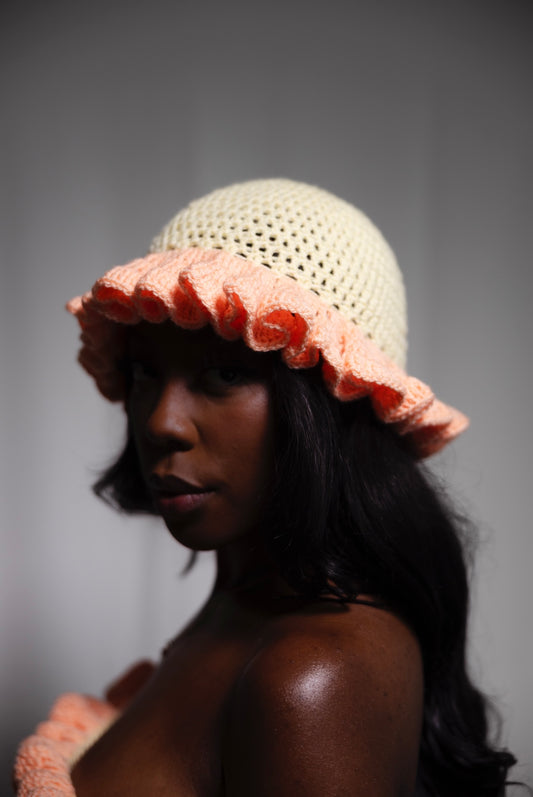 Two Tone Ruffle Me Hat
