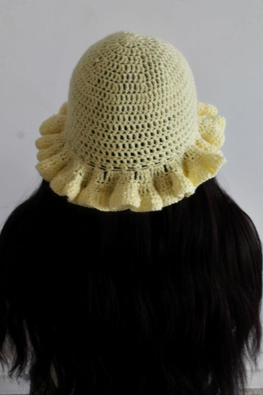 One Tone Ruffle Me Hat