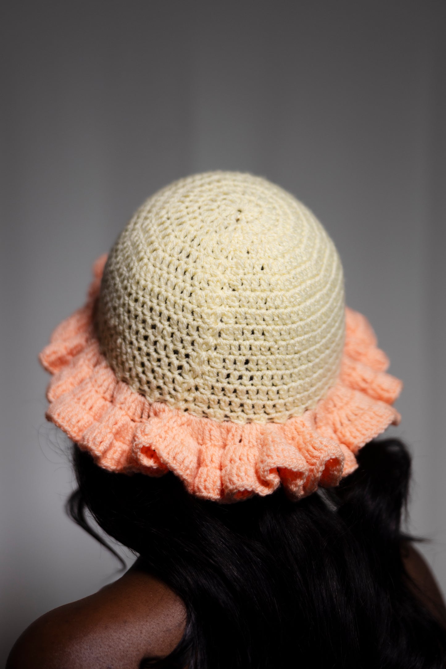 Two Tone Ruffle Me Hat